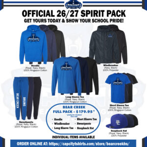Bear Creek School Spirit Pack